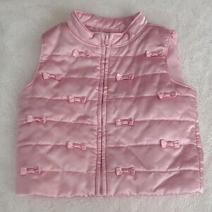 Gymboree Pink Bow-Accent Kids Vest